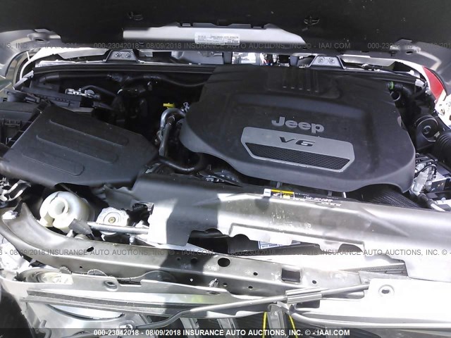 1C4HJWEG2JL922150 - 2018 JEEP WRANGLER UNLIMITE  ვერცხლისფერი ფოტო 10