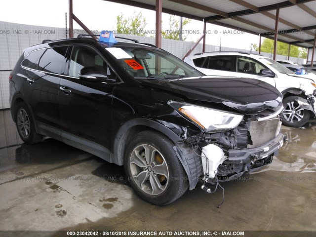 KM8SN4HF8DU025457 - 2013 HYUNDAI SANTA FE GLS BLACK photo 1