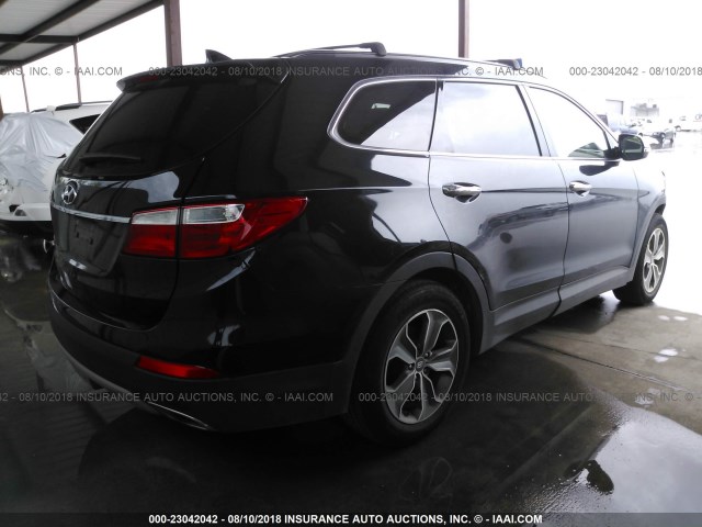 KM8SN4HF8DU025457 - 2013 HYUNDAI SANTA FE GLS BLACK photo 4