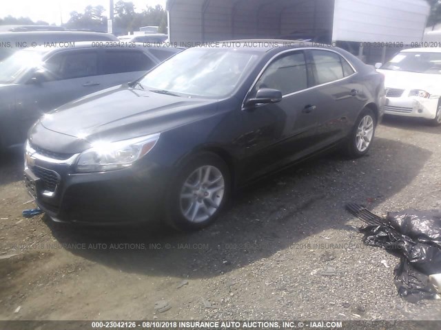 1G11C5SL4FF240425 - 2015 CHEVROLET MALIBU 1LT GRAY photo 2