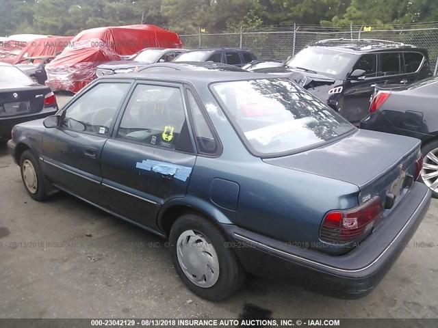 1Y1SK5463NZ067219 - 1992 GEO PRIZM LSI GREEN photo 3