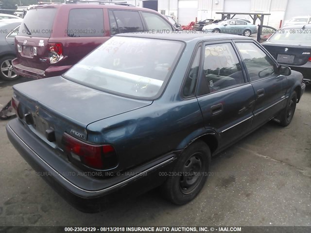 1Y1SK5463NZ067219 - 1992 GEO PRIZM LSI GREEN photo 4