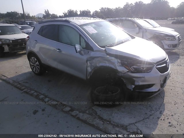 KL4CJASB2JB664962 - 2018 BUICK ENCORE PREFERRED SILVER photo 1