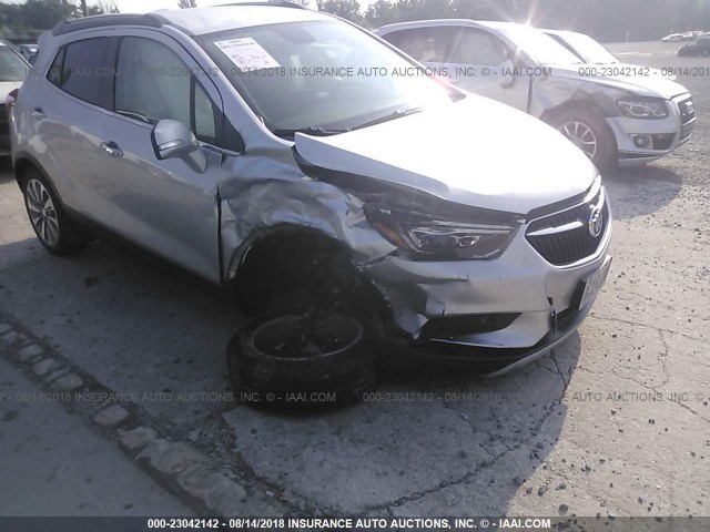 KL4CJASB2JB664962 - 2018 BUICK ENCORE PREFERRED SILVER photo 6