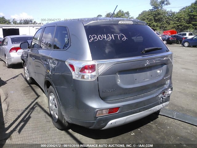 JA4AD2A32FZ002179 - 2015 MITSUBISHI OUTLANDER ES 灰色 照片 3