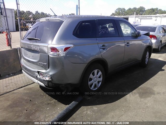 JA4AD2A32FZ002179 - 2015 MITSUBISHI OUTLANDER ES 灰色 照片 4