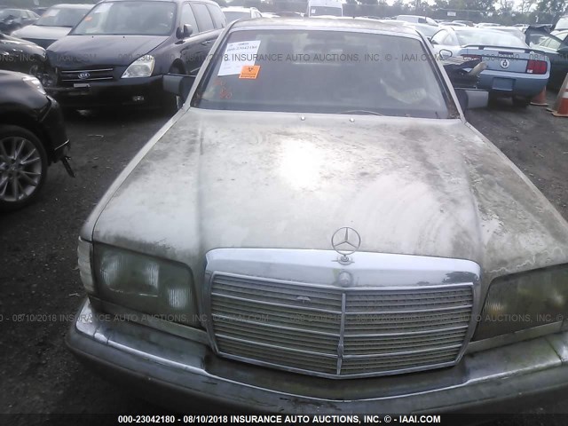 WDBCA35D0JA373590 - 1988 MERCEDES-BENZ 420 SEL SILVER photo 6