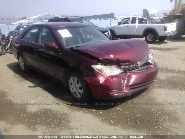 4T1BE32K74U346745 - 2004 TOYOTA CAMRY LE/XLE/SE RED photo 1