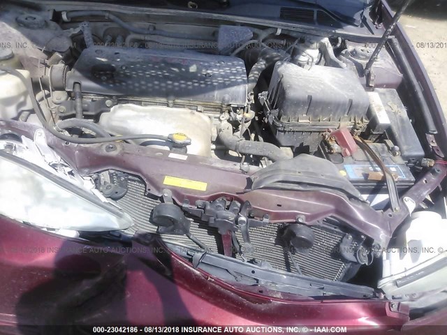 4T1BE32K74U346745 - 2004 TOYOTA CAMRY LE/XLE/SE RED photo 10