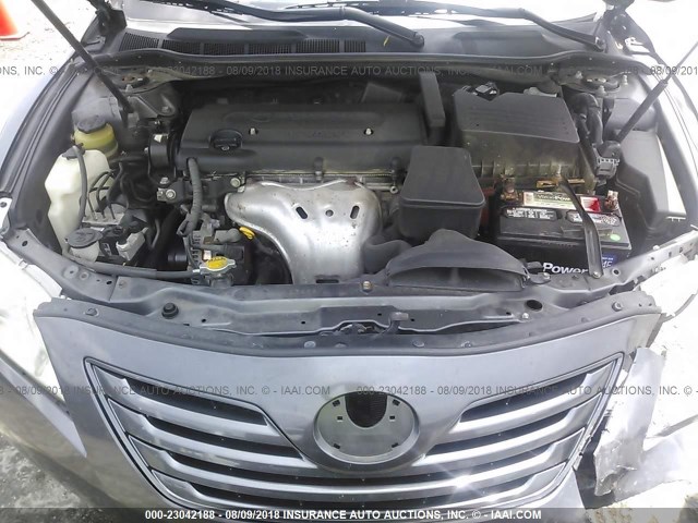 4T1BE46K67U190900 - 2007 TOYOTA CAMRY NEW GENERAT CE/LE/XLE/SE GRAY photo 10