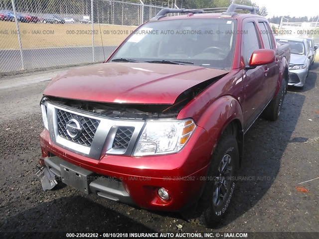 1N6AD0EV3FN737912 - 2015 NISSAN FRONTIER S/SV/SL/PRO-4X RED photo 2