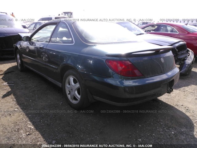 19UYA2251VL012489 - 1997 ACURA 3.0CL GREEN photo 3