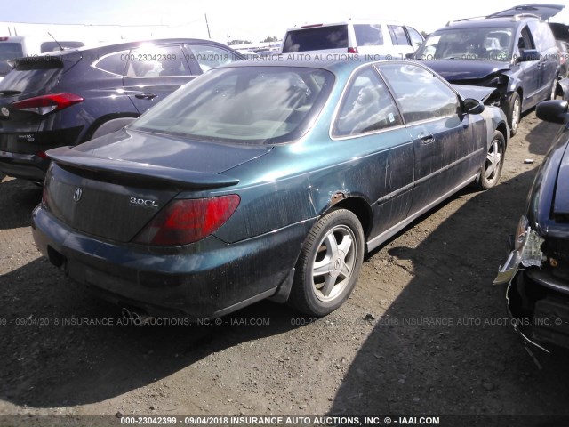 19UYA2251VL012489 - 1997 ACURA 3.0CL GREEN photo 4