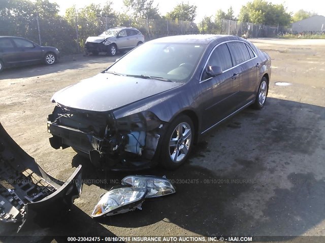 1G1ZC5EB9A4157146 - 2010 CHEVROLET MALIBU 1LT GRAY photo 2