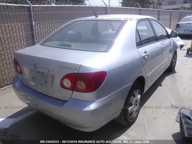 JTDBR32E960088919 - 2006 TOYOTA COROLLA CE/LE SILVER photo 4