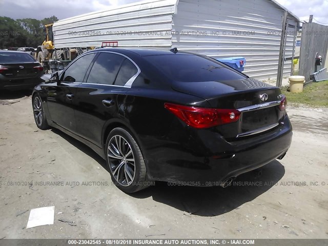 JN1BV7AP3FM350273 - 2015 INFINITI Q50 PREMIUM/SPORT BLACK photo 3