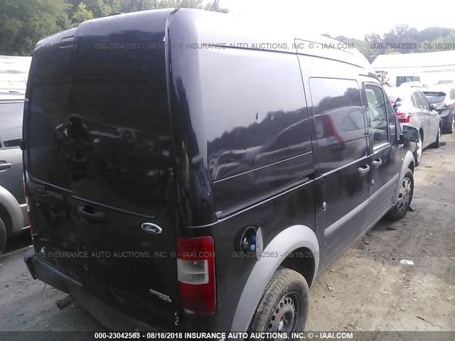 NM0LS7AN7DT132832 - 2013 FORD TRANSIT CONNECT XL BLACK photo 4