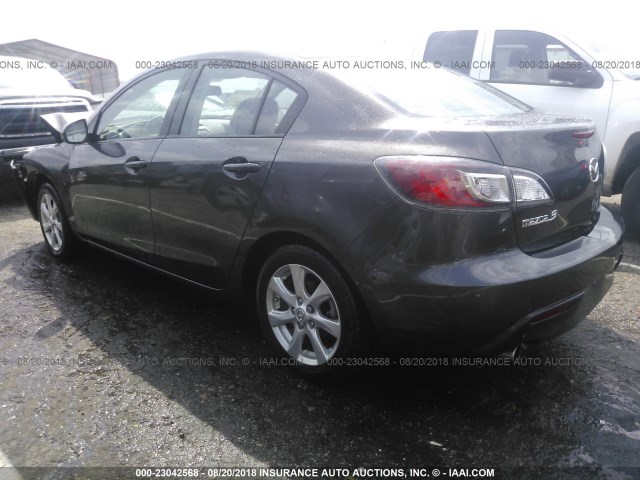 JM1BL1SF7A1167054 - 2010 MAZDA 3 I BLACK photo 3