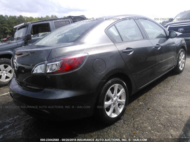 JM1BL1SF7A1167054 - 2010 MAZDA 3 I BLACK photo 4