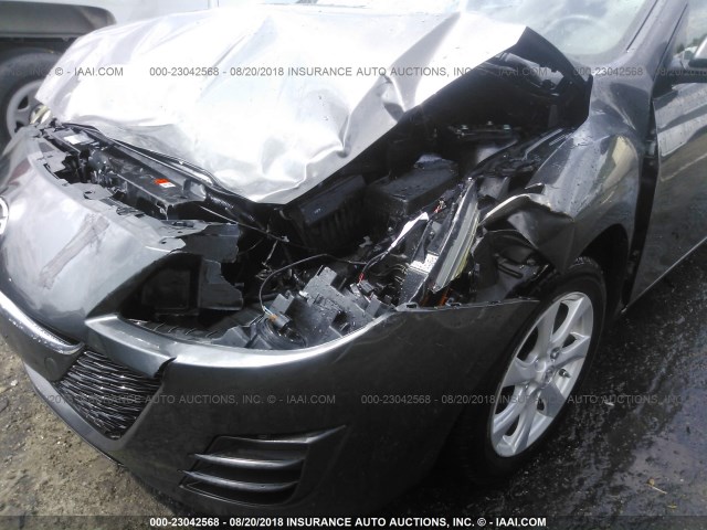 JM1BL1SF7A1167054 - 2010 MAZDA 3 I BLACK photo 6