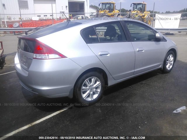 JHMZE2H73AS013111 - 2010 HONDA INSIGHT EX SILVER photo 4