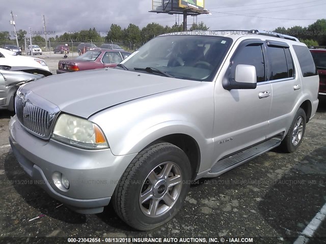 5LMEU68H95ZJ25145 - 2005 LINCOLN AVIATOR 银色 照片 2