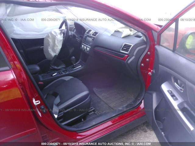 JF2GPABC7G8290418 - 2016 SUBARU CROSSTREK PREMIUM წითელი ფოტო 5