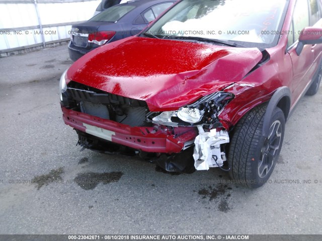 JF2GPABC7G8290418 - 2016 SUBARU CROSSTREK PREMIUM წითელი ფოტო 6