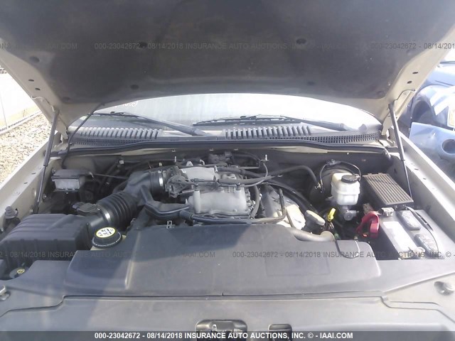 5LMEU68H45ZJ03098 - 2005 LINCOLN AVIATOR 金色 照片 10