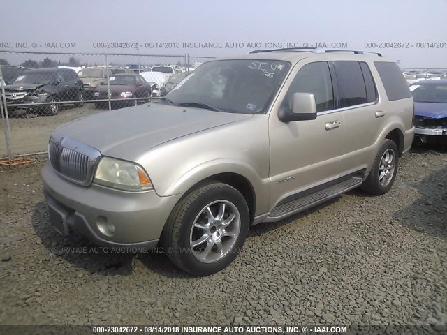 5LMEU68H45ZJ03098 - 2005 LINCOLN AVIATOR 金色 照片 2