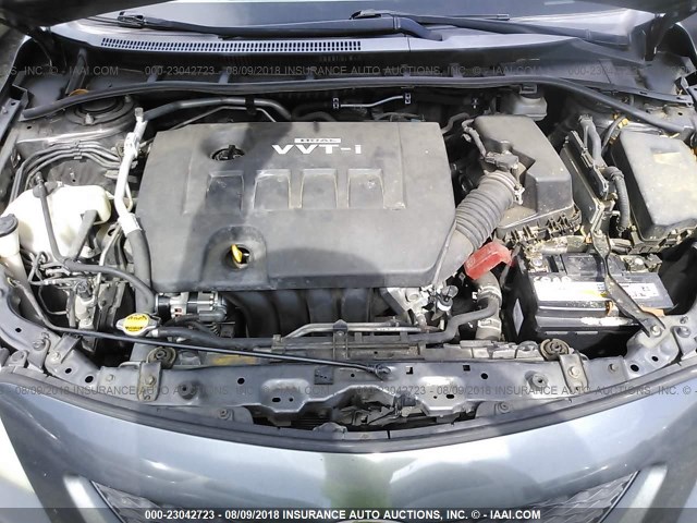 JTDBL40E89J025206 - 2009 TOYOTA COROLLA LE/XLE GRAY photo 10