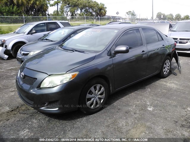 JTDBL40E89J025206 - 2009 TOYOTA COROLLA LE/XLE GRAY photo 2