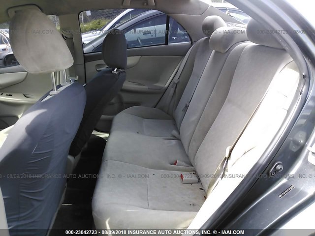 JTDBL40E89J025206 - 2009 TOYOTA COROLLA LE/XLE GRAY photo 8
