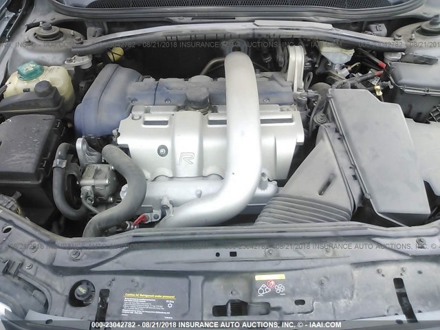 YV1RH527272639190 - 2007 VOLVO S60 R GRAY photo 10