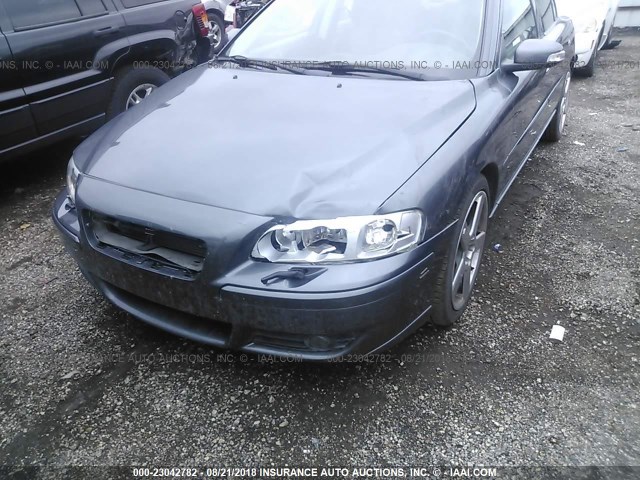 YV1RH527272639190 - 2007 VOLVO S60 R GRAY photo 6