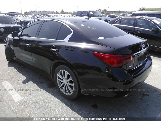 JN1BV7AR3EM699501 - 2014 INFINITI Q50 PREMIUM/SPORT BLACK photo 3