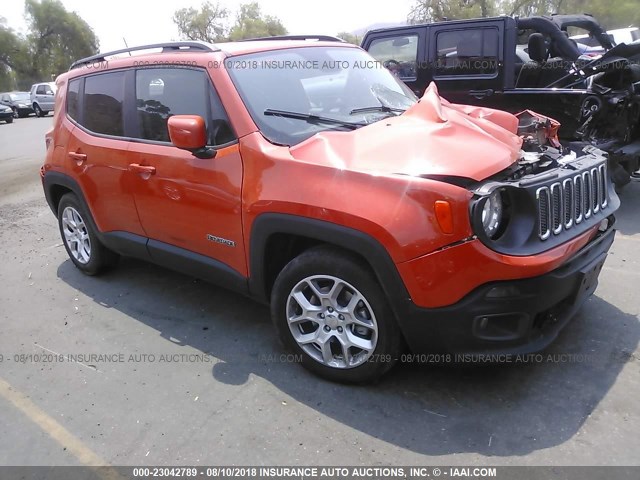 ZACCJABT1GPE13847 - 2016 JEEP RENEGADE LATITUDE ORANGE photo 1