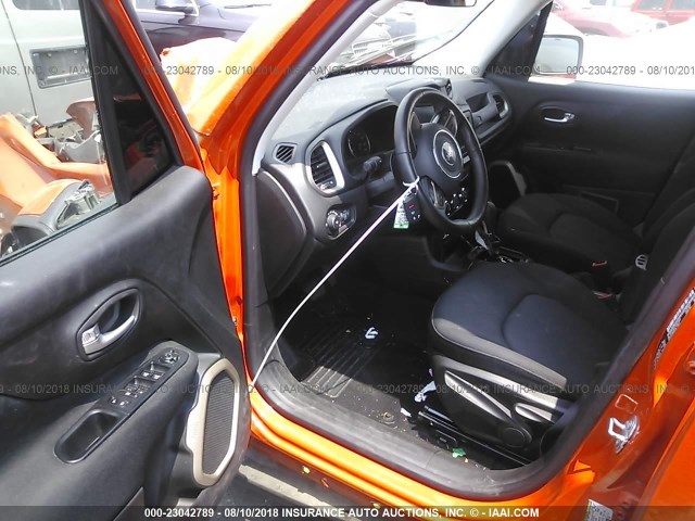 ZACCJABT1GPE13847 - 2016 JEEP RENEGADE LATITUDE ORANGE photo 5