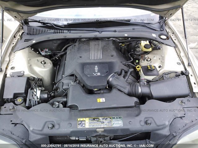 1LNHM87AX4Y637632 - 2004 LINCOLN LS თაფლისფერი ფოტო 10