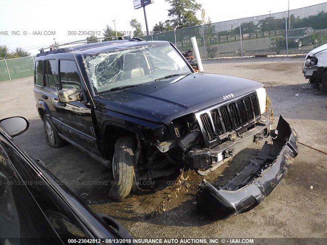 1J8HG48N56C312451 - 2006 JEEP COMMANDER BLACK photo 1