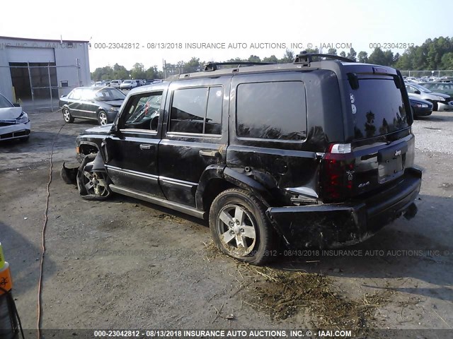 1J8HG48N56C312451 - 2006 JEEP COMMANDER BLACK photo 3