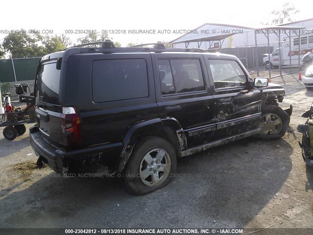 1J8HG48N56C312451 - 2006 JEEP COMMANDER BLACK photo 4