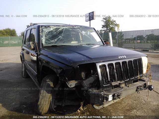 1J8HG48N56C312451 - 2006 JEEP COMMANDER BLACK photo 6