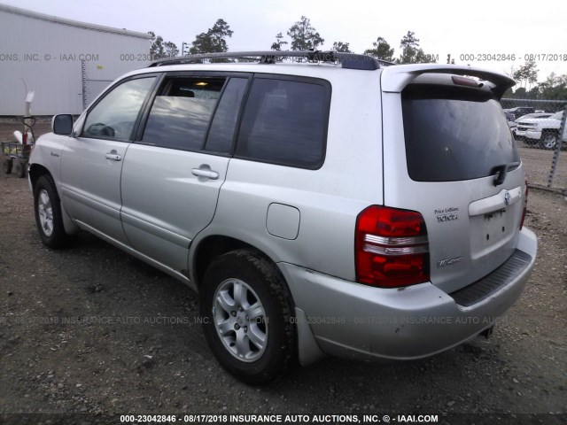 JTEHF21A130116389 - 2003 TOYOTA HIGHLANDER LIMITED SILVER photo 3