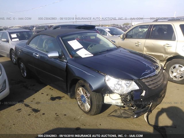 1C3LC45K18N231045 - 2008 CHRYSLER SEBRING Dark Blue photo 1