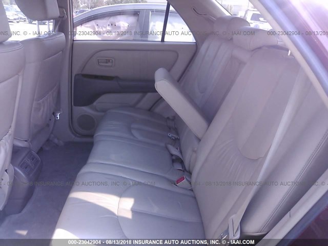 JT6HF10U5X0013547 - 1999 LEXUS RX 300 BURGUNDY photo 8