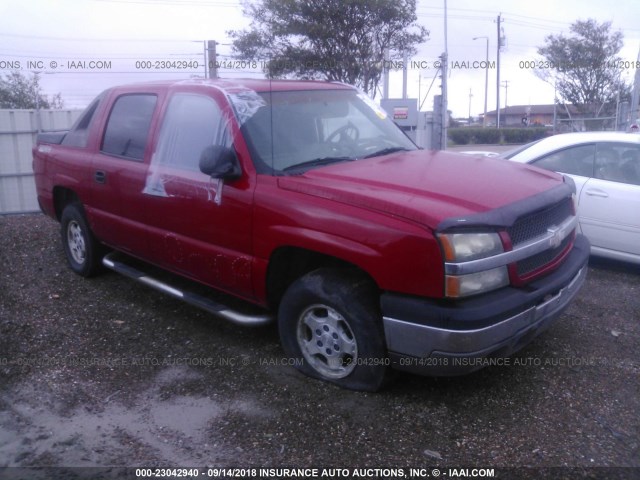 3GNEC13T83G311885 - 2003 CHEVROLET AVALANCHE C1500 RED photo 1