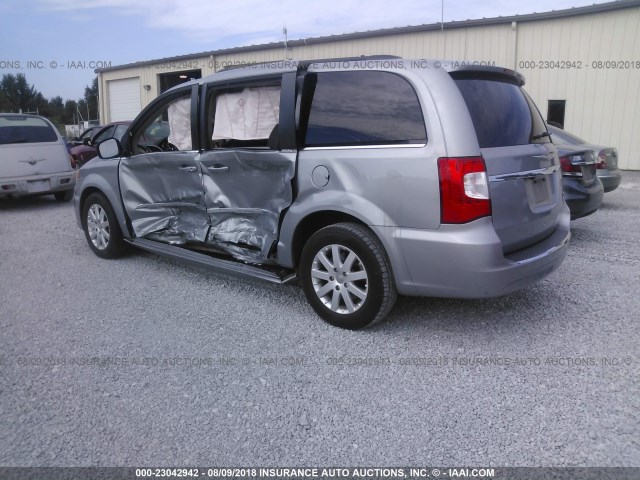 2C4RC1BGXDR811217 - 2013 CHRYSLER TOWN & COUNTRY TOURING SILVER photo 3