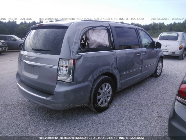 2C4RC1BGXDR811217 - 2013 CHRYSLER TOWN & COUNTRY TOURING SILVER photo 4