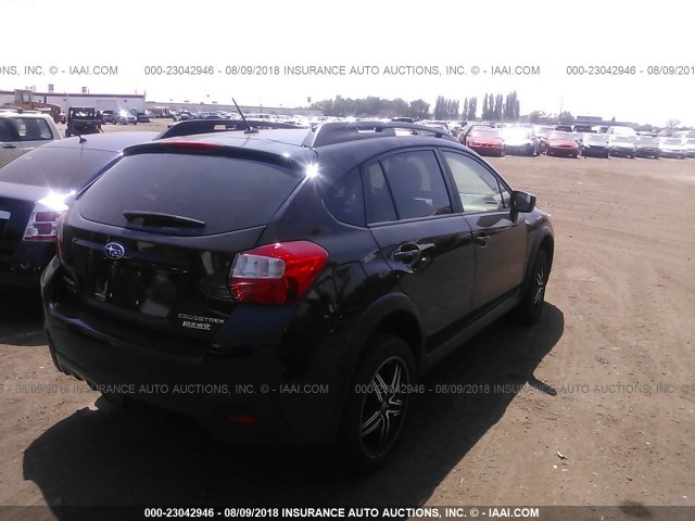 JF2GPABC4HG232385 - 2017 SUBARU CROSSTREK PREMIUM BLACK photo 4